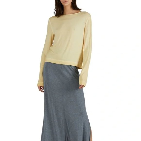 ATM Anthony Thomas Melillo Tops - NWT ATM Anthony Thomas Melillo Lunar Wash Long Sleeve T-Shirt in Chamois L